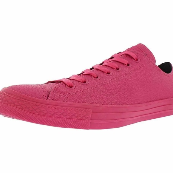 NIB Converse Chuck Taylor All Star OX Low Vivid Pink 155185C Men 8 Women 10 - Picture 2 of 9